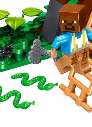Лего майнкрафт конструктор майнкрафт джунглі по грі minecraft4 фото