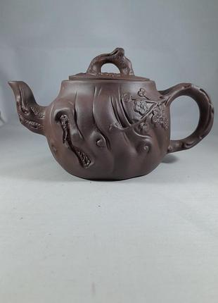 Чайник керамічний "сакура" ісінська глина 500мл