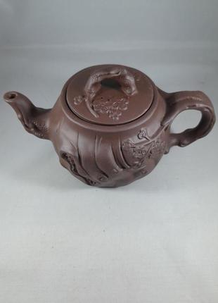 Чайник керамічний "сакура" ісінська глина 500мл2 фото