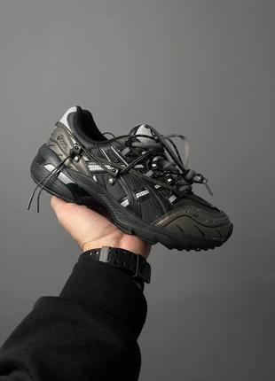 Кроссовки черные с серебрянымasics tiger gel-1090 x anderson bell black silver