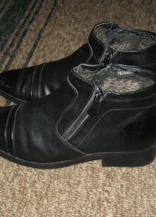 Чоловічі зимові туфлі-черевики patriot1 фото