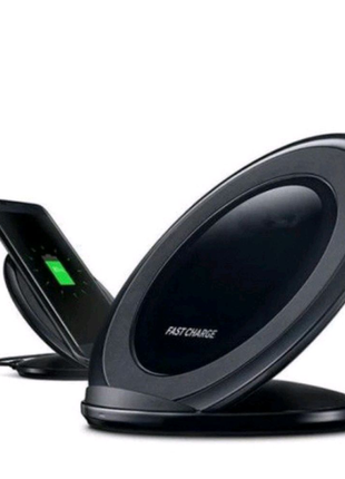 Быстрая беспроводная зарядка для телефон . цвет: черный