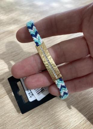 Стильный браслет ручной работы с кристаллами swarovski pilgrim 💙🌺1 фото