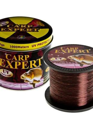 Леска carp expert uv brown 1000 m 0,35 мм