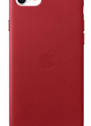 Чохол apple leather case (product)red для iphone se/8/7