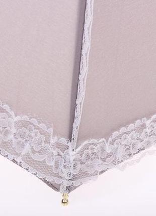 Женский зонт три слона с кружевом ( полный автомат ) арт.117-10