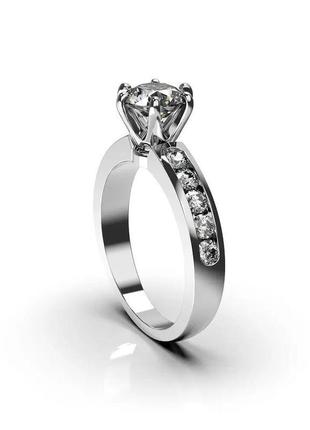 Золотое кольцо с бриллиантами2 фото