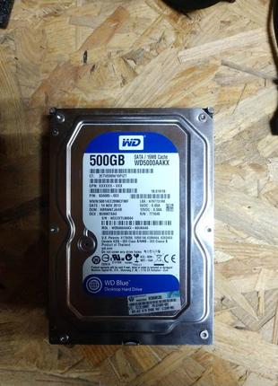 Жорсткий диск 3.5", western digital, 500gb, під файлопомойку