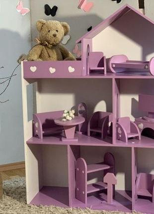 Ляльковий будиночок для барбі лол дім для ляльок меблі дитяча