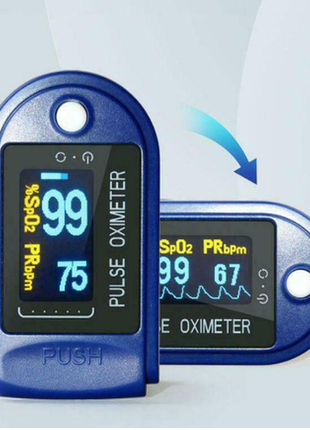Пульсоксиметр pulse oximeter original вимірювальний прилад8 фото