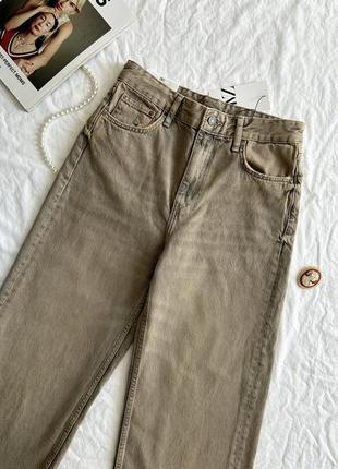Джинсы wide leg high waist от zara