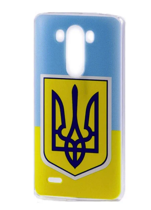 Чохол-накладка essence lg g3 (d855) flag and gerb of ukraine