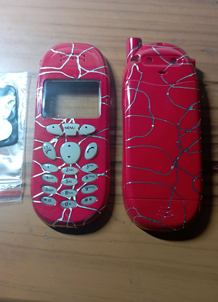 Корпус телефона motorola t191-червоний павутина