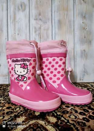 Гумові чобітки hello kitty для дівчинки 23р