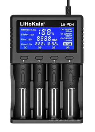 Liitokala lii-pd4 універсальний зарядний пристрій