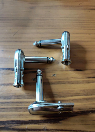 Штекер jack 1/4" ts 6,3 mm (mono) "гитарний" -кутовий.
