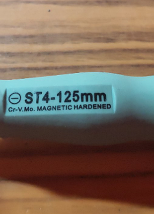 Викрутка jetech tool st4-125mm ( crvmo, магнітна) 3