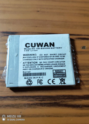 Акумулятор cuwan для panasonic x500 (eb-bsx500) 730mah li-ion