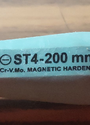 Викрутка jetech tool st4-200mm ( crvmo, магнітна) 2