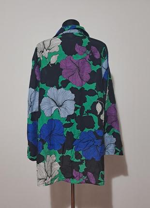 Большой размер шелк котон роскошная шелковая блузка стильные накладные карманы10 фото