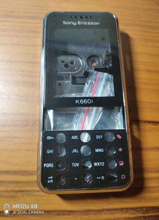 Корпус sony ericsson k660/k660i -чорний.