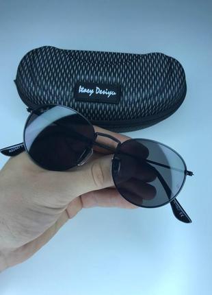 Солнцезащитные очки ray ban капельки, унисекс, черные очки