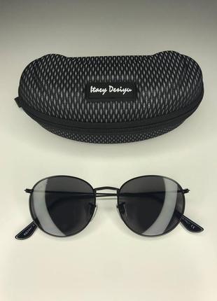 Сонцезахисні окуляри ray ban крапельки, унісекс, чорні окуляри2 фото