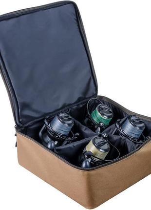 Чехол для 4-х катушек world4carp reel box large 4 coyote
