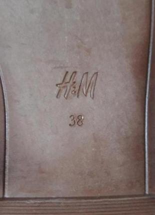 Кожаные босоножки с переплетом h&m10 фото