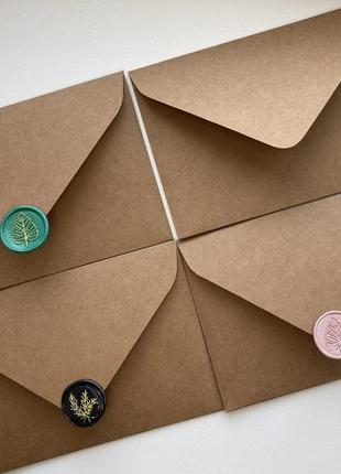 Крафт конверти. конверти з дизайнерського паперу.6 фото