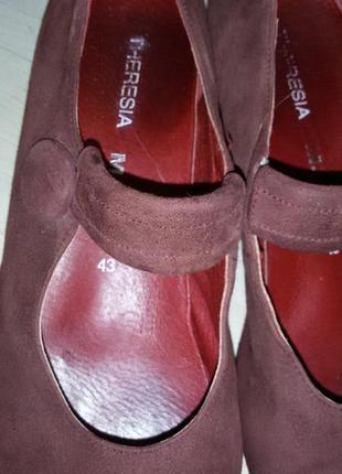 Teresia m. (немечечина)- замшевые туфли 43 размер.