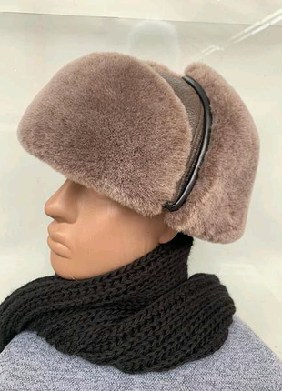 Зимова шапка з овчини3 фото