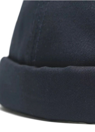 Docker cap кепка докера біні без козирка чорна унісекс3 фото