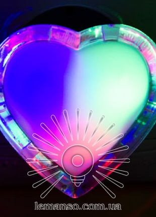 Нічник lemanso серце мультик 3 led