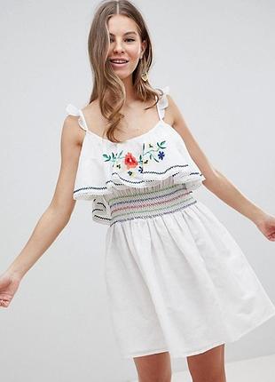 Стильный сарафан с вышивкой asos