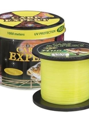 Леска флуоресцентная carp expert uv fluo yellow 1000 m 0,30 мм