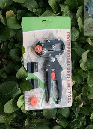 Секатор для щеплення titan (три ножі і запасний упорний бочонок)