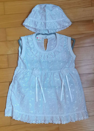 Літнє плаття і панамка для дівчинки (нове)