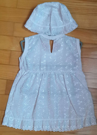 Літнє плаття і панамка для дівчинки (нове)2 фото