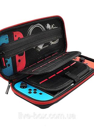 Тканинний чохол-кейс із ручкою для nintendo switch / червоний