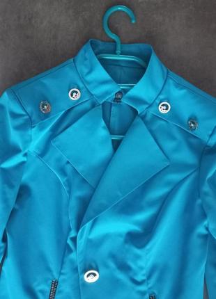 Жіночий піджак з рукавом 3/4, колір мята, розмір 42-44 s , б.в.8 фото