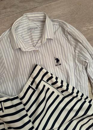 Продам набором рубашку assn polo, шорты в морском стиле2 фото