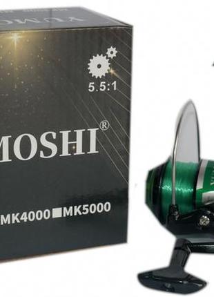 Котушка yumoshi mk3000 13п. green пласт шпуля 5.5:1 з жилкою (yum-mk3000)