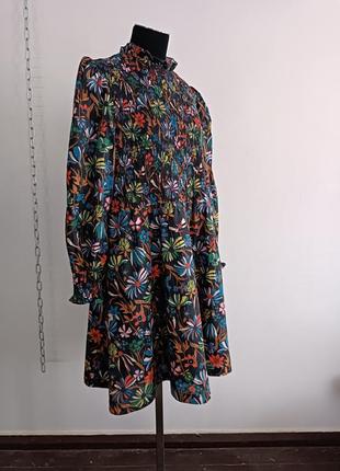 Платье со сборками и оборками на шее boden , uk18/l4 фото