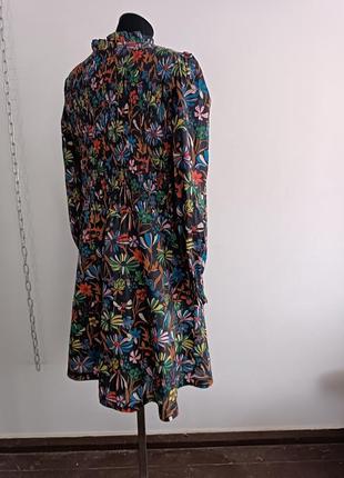 Платье со сборками и оборками на шее boden , uk18/l6 фото