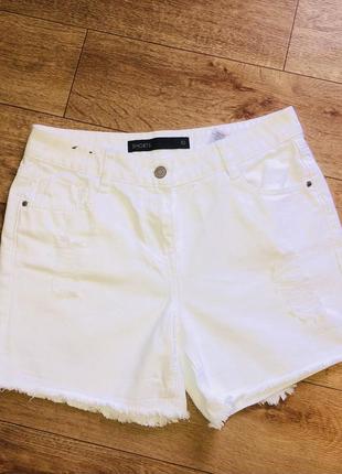 Жіночі джинсові білі шорти!