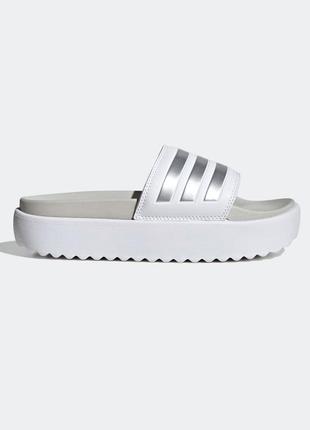 Шлепанцы adidas adilette на платформе, оригинал, стелька 27,5 см