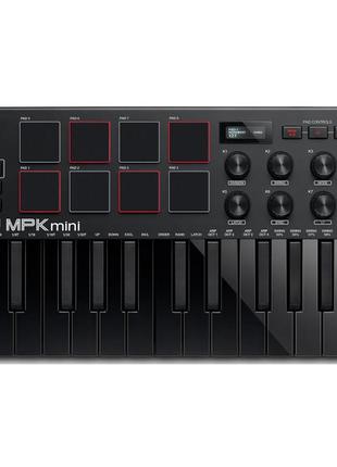 Akai mpk mini mk3 black - midi клавіатура