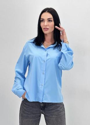 Стильная базовая женская рубашка "eden". 42-52 р, 5 кол.6 фото