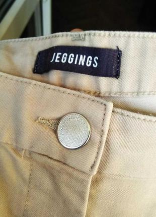 Жіночі бежеві штани джегинсы марк енд спенсер marks & spencer2 фото